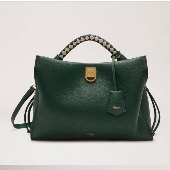 Mulberry Handbags - Iris Mulberry Green & Chalk Heavy Grain Purse